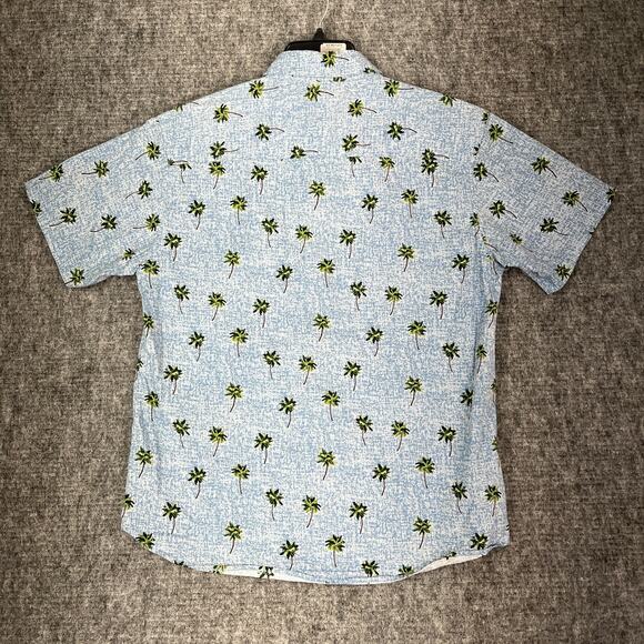 Hawks Bay Shirt Mens Extra Large Hawaiian Resort‎ Palm Button-Front Camp Cabana - Picture 2 of 10